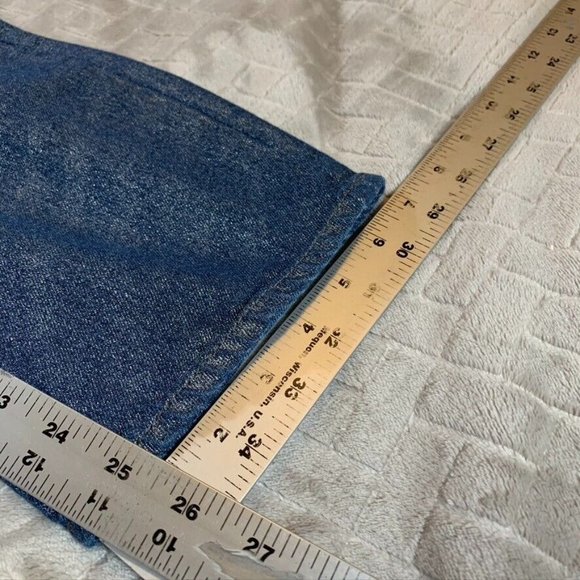 BDG Womens 27 Denim Jeans Blue Relaxed Straight Glitter High Rise Button Fly - Picture 9 of 13